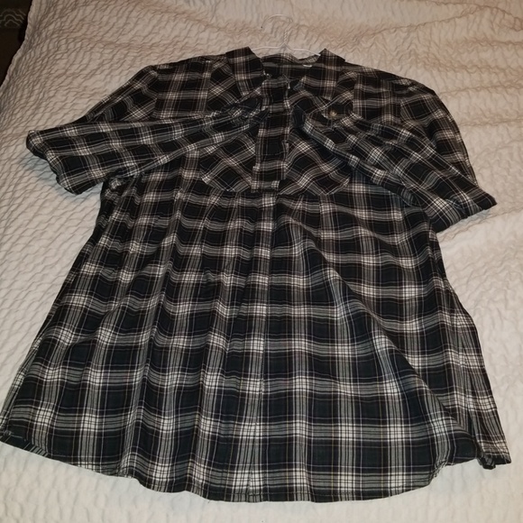 Eddie Bauer Tops - Eddie bauer plaid ruffle top large